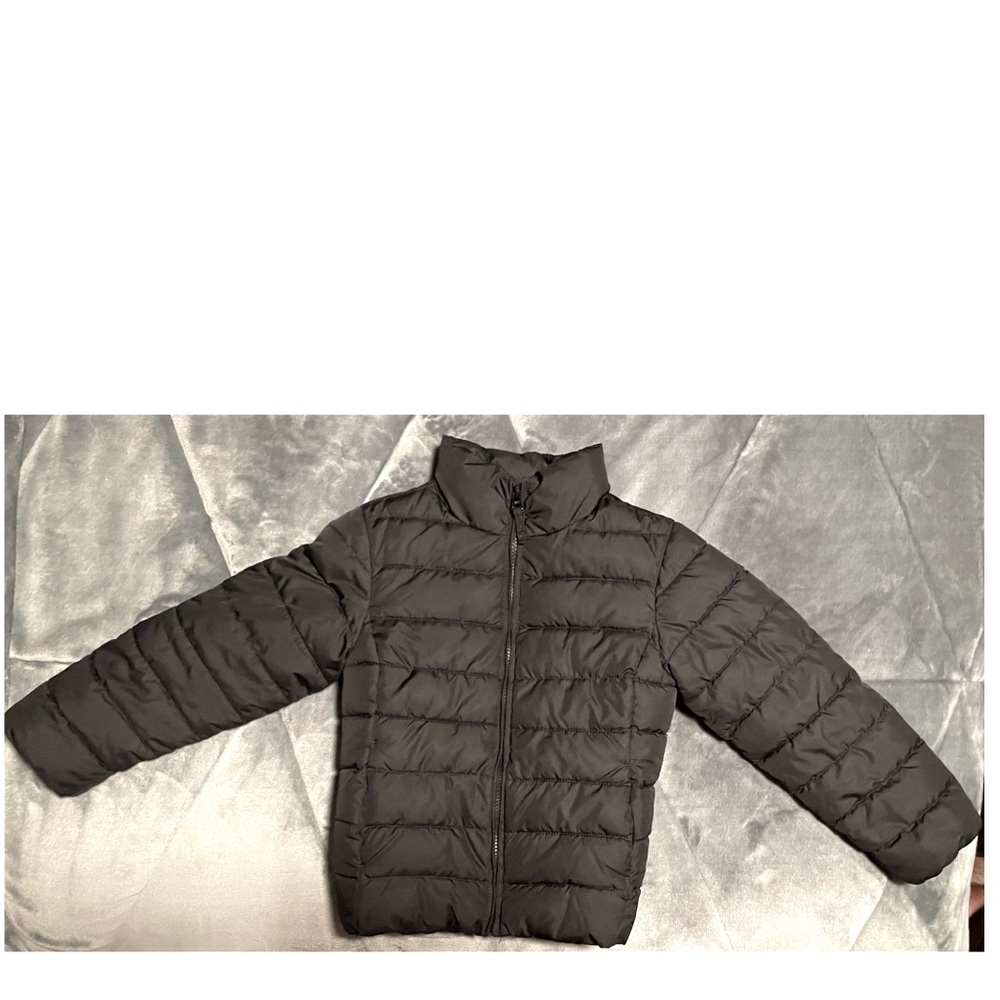 Girls Black Puffer Jacket/Coat